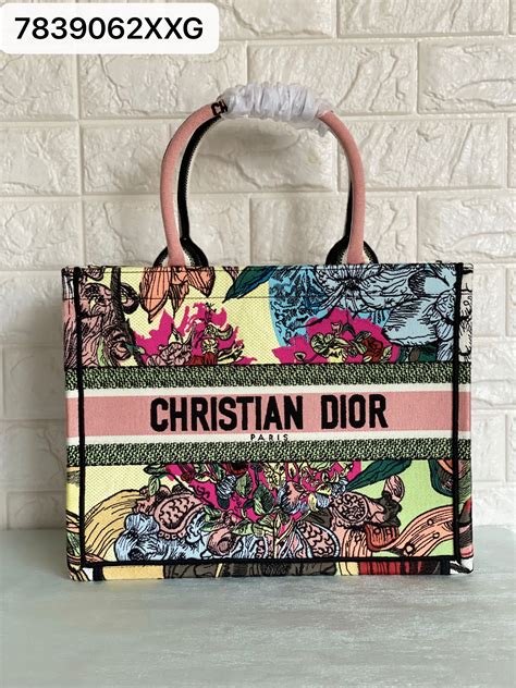 dior flower tote|christian Dior personalized tote.